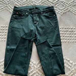 Hudson dark green jeans